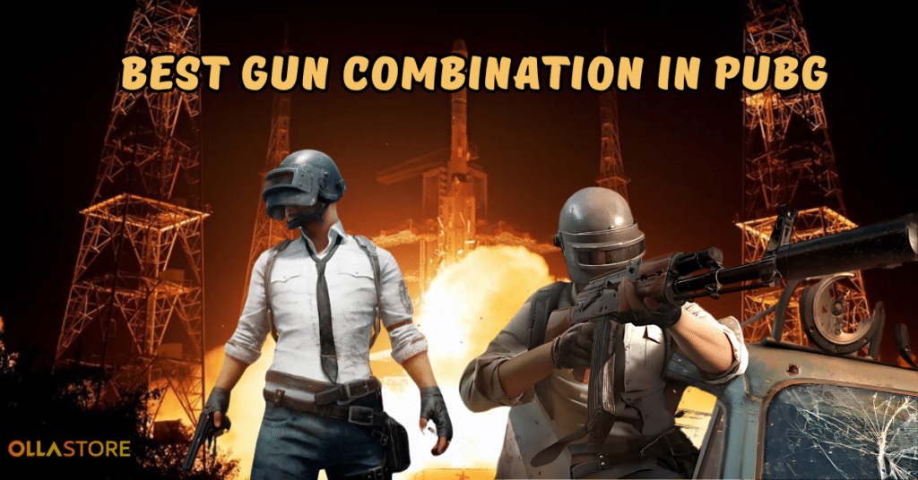 Best Gun Combination in PUBG, players firing guns in battleground