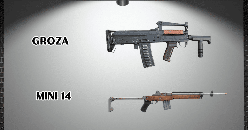 best gun combination in pubg groza and mini 14